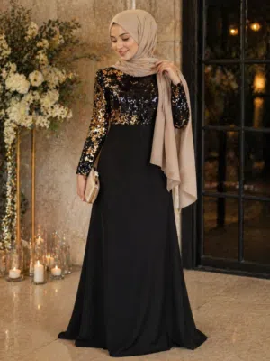 فساتين محجبه وقصيره