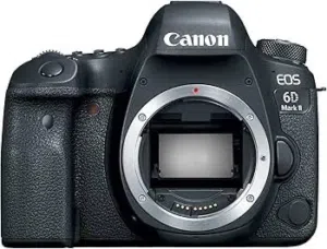 Canon EOS 6D Mark II Full Frame DSLR Camera – 26.2MP, WiFi, GPS, Vari-Angle Touchscreen