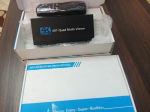quad multi viewer قطعة تقسيم الشاشة 4x1