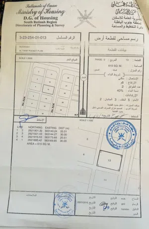 Residential Land for Sale in Al Batinah Al Masnaah