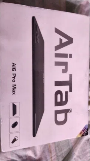 Air Tab A16 Pro Max  ذاكره واحد تيرا يعني 1000 كيكه  عشوائيه 16 الجهاز جديد ما مستخدم ..............
