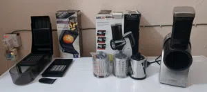 محضرت طعام   استخدام  مرة  صناعه الماني  على كئرباء   مع مقطعة فاكهه