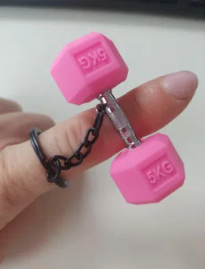 DUMBELL DESIGN KEYCHAIN