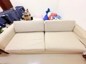 Sofabed, cabinet and smart tv