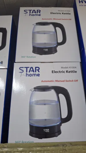 غلايه مياه نوع ستار هوم زجاجي قوه 2000 واط السعر شامل التوصيل داخل عمان