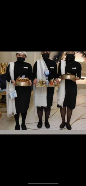 حلويات مع خدمه ضيافه رجالى ونسائي