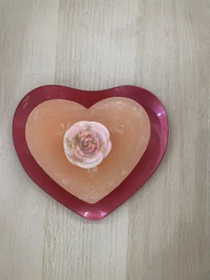 شمعه ديكوريه على شكل قلب