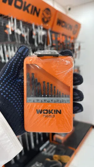 WOKIN  13PCS Twist Drill Bits set with SIYAB  مجموعة رؤوس مثقاب لولبية من WOKIN مكونة من 13 قطعة