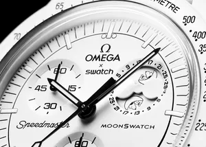 Omega . Analog Quartz . White . New0