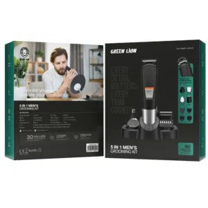 ماكينات حلاقة للرجال من غرين ليون بلون اسود Green Lion Men Grooming Set Blac
