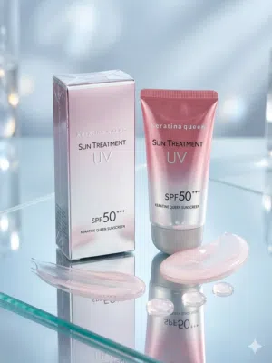 واقي الشمس ومبيض البشرة Keratine Queen Sun Treatment UV SPF 50+++.