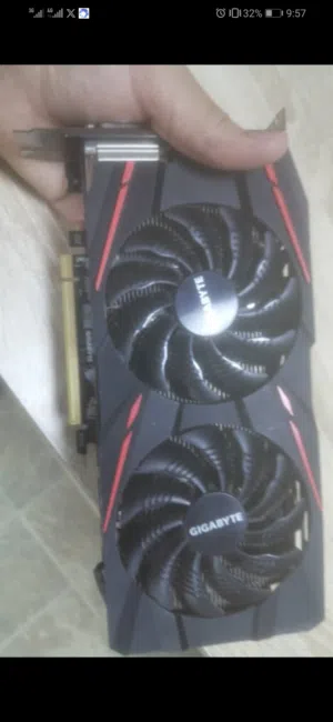 كرت rx590 كرت ربي يبارك حرارة ممتازة عيبه منفذ hd خارب
