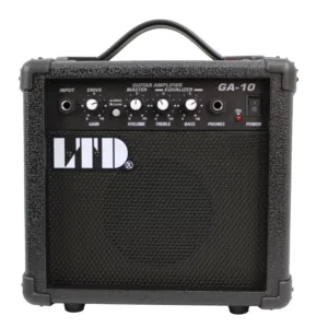 غيتار كهربائي ESP LTD MH-10 Electric Guitar with Gig Bag, Black امبلي فاير LTD GA-10 بقدرة 10 واط
