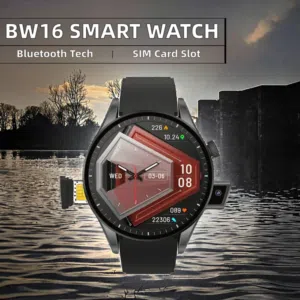 ساعة BW16 Plus تتميز بوجود كاميرا مدمجة وقدرة على إدخال بطاقة SIM.