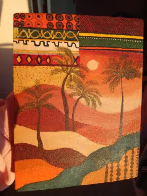 Orignal Hand - Painted Canvas - Unique Acrylic Painting