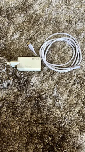شاحن Anker 65 واط مدخلين Type-C مع وصلة انكر طولها مترين تايب سي