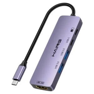 HAING HI-3031-THU 5 IN 1 Type-C To Multifunctional Adapter محول متعدد الوظائف 5 في1 من Type-C