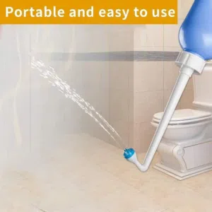 شطاف متنقل للسفر و الرحلات والبر تُتيح لك زجاجة الشطاف تنظيف نفسك بالماء بدلاً من ورق التواليت.