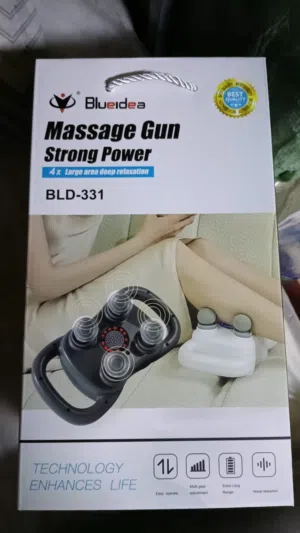 مسدس مساج قوي برأسين – موديل BLD-331  Massage Gun – Strong Power  Dual Head  Model BLD-331