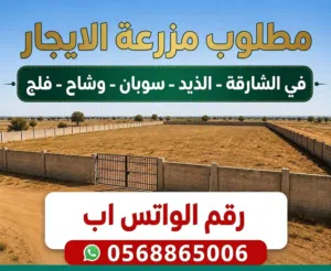 مطلوب مزراع الايجار