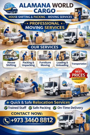 Home shifting and packing services and transport in bahrain