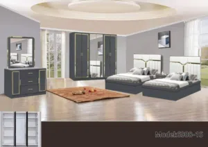 طقم غرفة نوم مفردة، مقاس السريرين: 120×200 SINGLE BED ROOM SET 2 BED SIZE=120×200