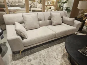 طقم كنب قماش من 6 لـ 9 مقاعد موديل عصري خصم 75%  – جديدة كليًا من هوم سنتر