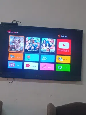 شاشه شبه جديده سوني الاصليه بتشبك نت وصوره واضحه جدا