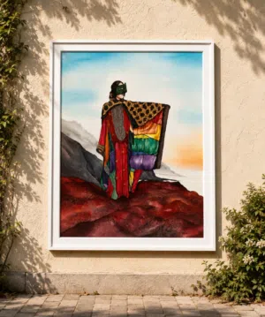 Red Dream – Original Watercolor Painting