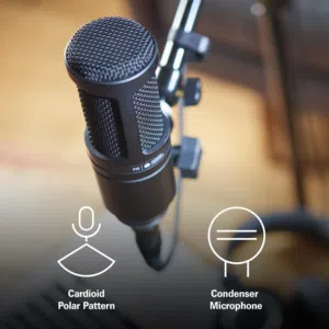 Audio-Technica AT2020 Cardioid Condenser Studio XLR Microphone