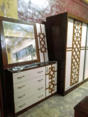 غرفه نوم تركيه بحاله الوكاله عمق 70 جوارير داخلية