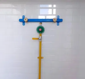 Gas pipe fitting and gas stove repars