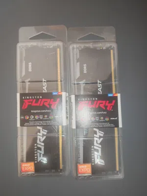 Kingston FURY Beast RGB 16GB 5200MT/s DDR5 CL40 DIMM Desktop Memory (Kit of 8x2)  Intel XMP 3.0  Inf