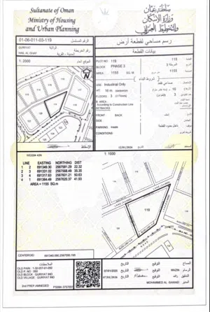 Industrial Land for Sale in Muscat Quriyat