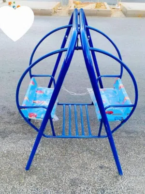 مرجيحة مزدوجة للاطفال   تمنح الطفل جوا من المتعة واللعب  مرجيحه حديد بمواصفات عاليه وتصنيع