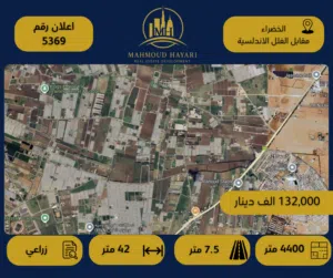 Farm Land for Sale in Amman Al-Khadra'