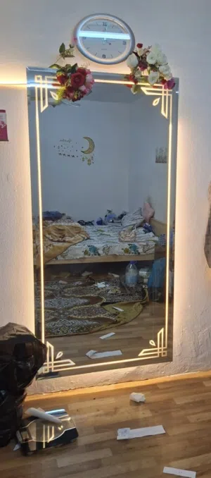 3x6ft big mirror with design