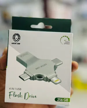 ذاكره لجميع الهواتف Green lion  4in1 usb flash drive 256GB