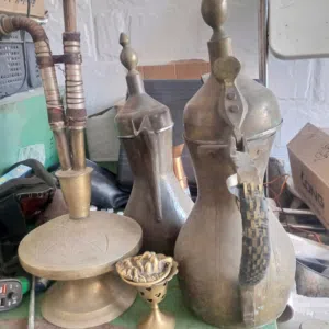 ذلال قهوة نحاس مع جوزة مصريه نحاس للبيع في عمان