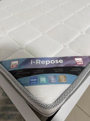 Home Box "i-Repose" Single Mattress & White Bed Frame Set