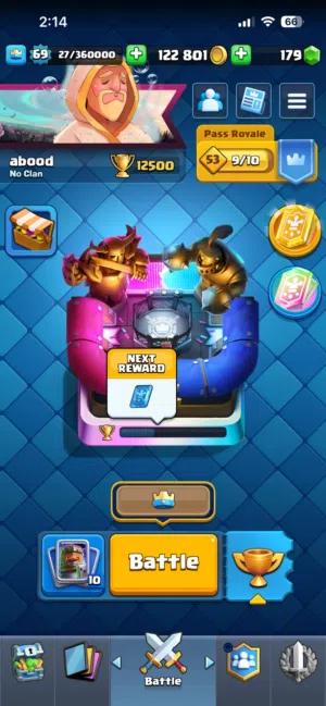 حساب كلاش رويال