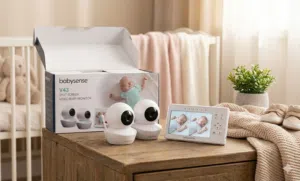 جهاز مراقبة الأطفال Babysense V43 - شاشة مقسمة مع كاميرتين