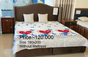 سرير مصنوع محلياً بدون مرتبة  Bed Local Made Without Mattress