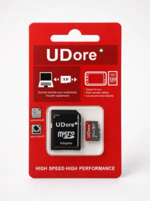 UDore 256GB microSD + Adapter / ذاكرة UDore 256GB مع أدابتر