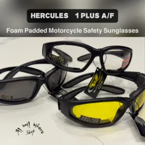 Motorcycle Safety Sunglasses ( Z87 standards)— foam padded and non foam padded