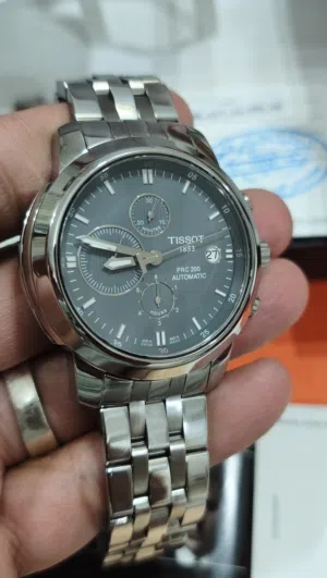 ساعة تيسوت اوتوماتيك tissot prc200 بكل مشتملاتها  حالة ممتازة