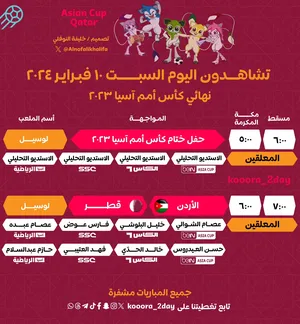 تذاكر مباراة قطر والأردن سعر التذكره  1200ريال قطري
