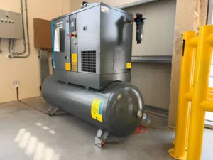 New Atlas Copco oil injected screw compressor . Model -G7FFTM500