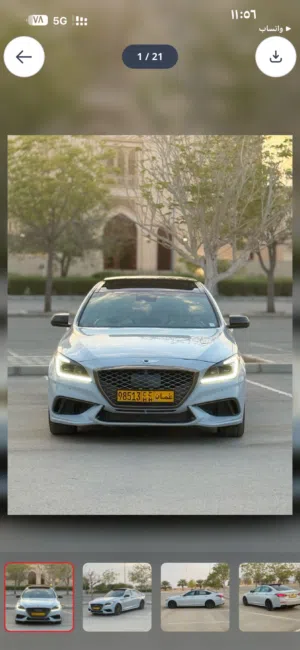 جينيسس G80 3.3TT  لون نادر و مميز سيارة رياضية و اقتصادية نظيفة جدا بحالة ممتازة بدون اعطال