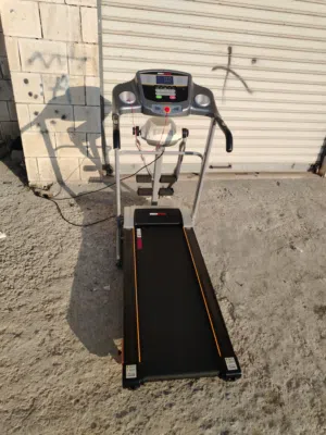 جهاز مشي كهربائي كامل الإضافات لوزن 120 كيلو مع رجاج لتكسير الدهون وعمود تمرين المعده